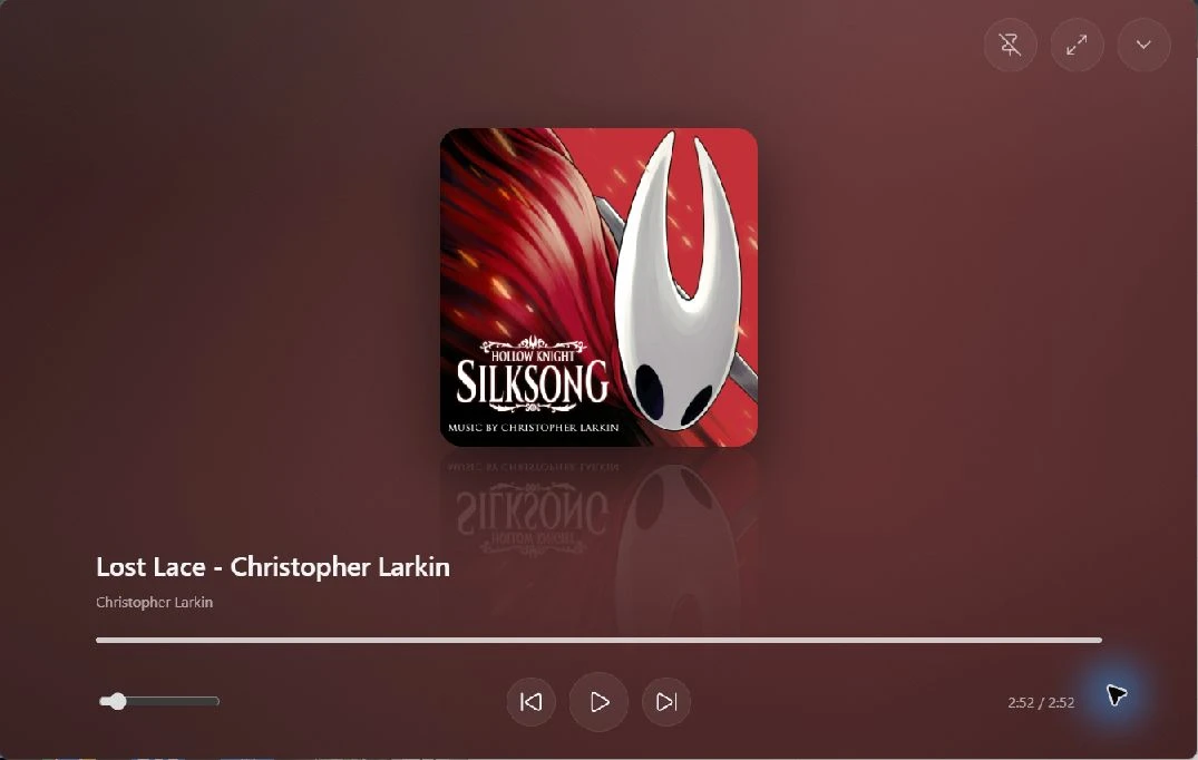OFPlayer WinUI immersive view